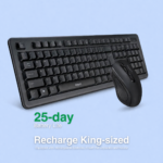 FINGERS Duo-Recharge Wireless Keyboard Mouse Combo - Image 4