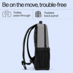 HP 320 15.6-inch Laptop Backpack 19L – Black & Gray - Image 3