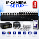 14 IP Camera Setup 4TB HHD Storage | P