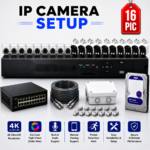 16 IP Camera Setup 4TB HHD Storage | P