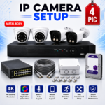 4 IP Camera Setup 500GB HHD Storage | PRO M