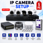 5 IP Camera Setup 1TB HHD Storage | PRO M