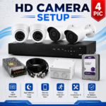 4 HD Camera Setup 1TB HHD Storage