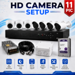 11 HD Camera Setup 4TB HHD Storage