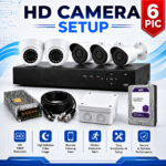 6 HD Camera Setup 1TB HHD Storage